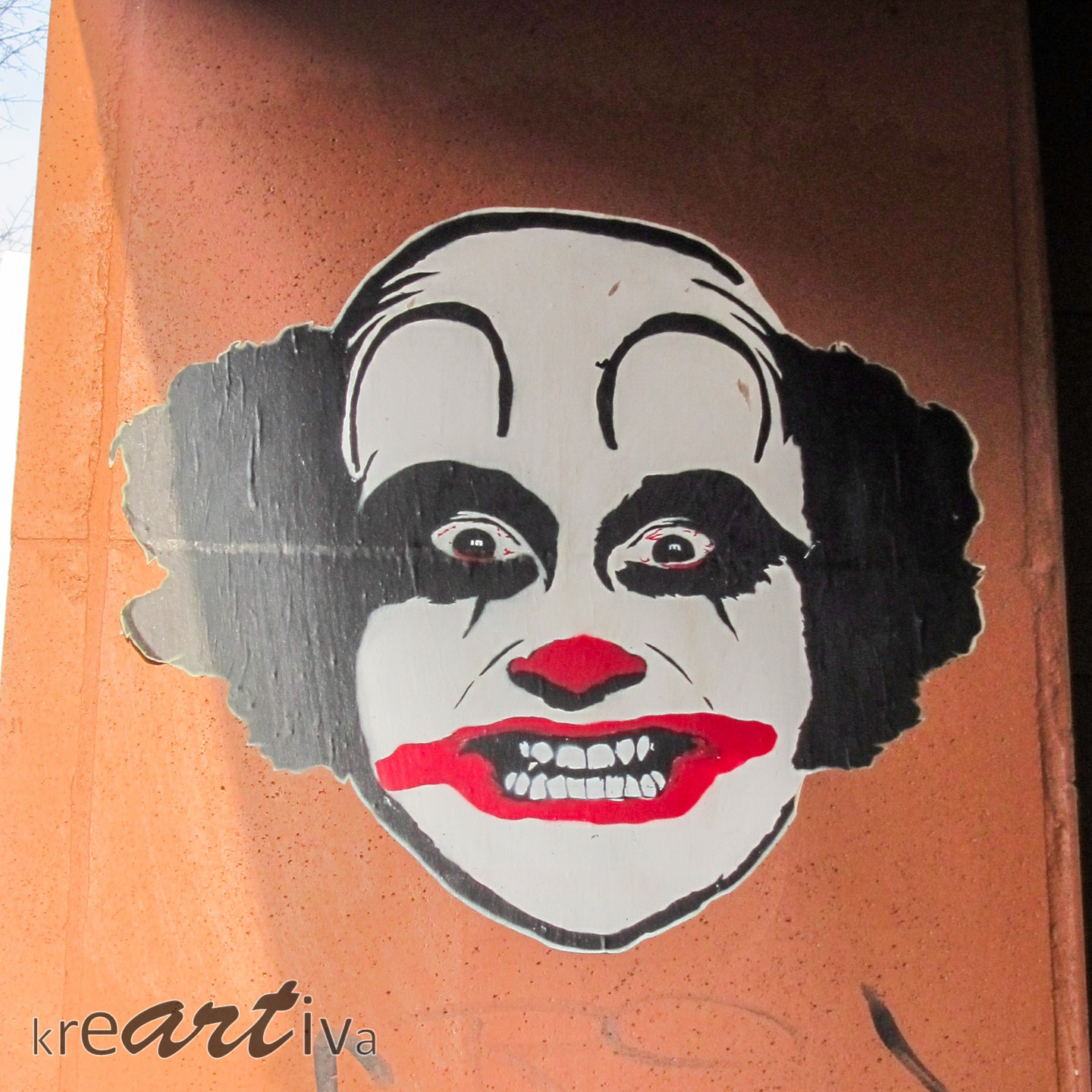 joking Clown in Leipzig, Deutschland 2015