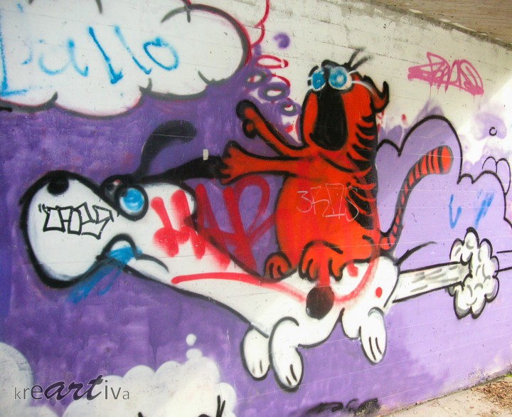 Garfield & Snoopy, Tübingen Deutschland 2006.