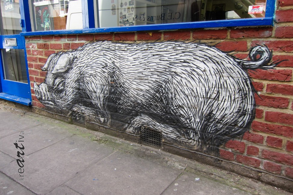 Sleepy Piggy. London UK 2015.